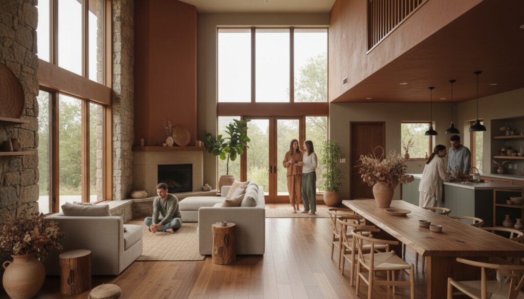 בית מתוכנן עם אווירה זורמת